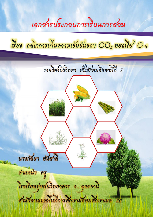เอกสารประกอบการเรียนการสอน  เรื่อง  กลไกการเพิ่มความเข้มข้นของ CO2 ของพืช C4 ผลงานครูกัลยา  ขันสาลี  