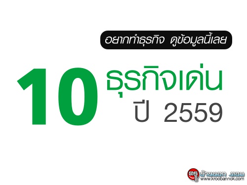 เปิด 10 ธุรกิจเด่นปี59 สุขภาพและความงามยังครองแชมป์