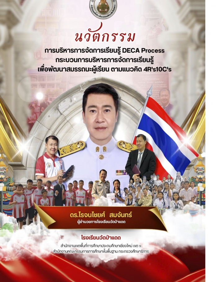 การบริหารการจัดการเรียนรู้ DECA Process กระบวนการบริหารการจัดการเรียนรู้ เพื่อพัฒนาสมรรถนะผู้เรียน : โรจนไชยศ์ สมจันทร์