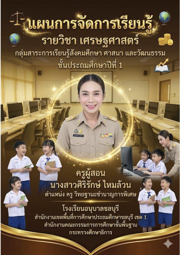 แผนการจัดการเรียนรู้ เรื่อง การใช้จ่ายเงินเพื่อซื้อสินค้าและบริการอย่างคุ้มค่า : ศิริลักษณ์ ไหมล้วน