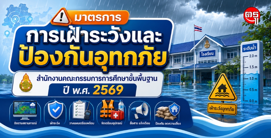 มาตรการการเฝ้าระวังและป้องกันอุทกภัย สำนักงานคณะกรรมการการศึกษาขั้นพื้นฐาน ปี พ.ศ. 2569