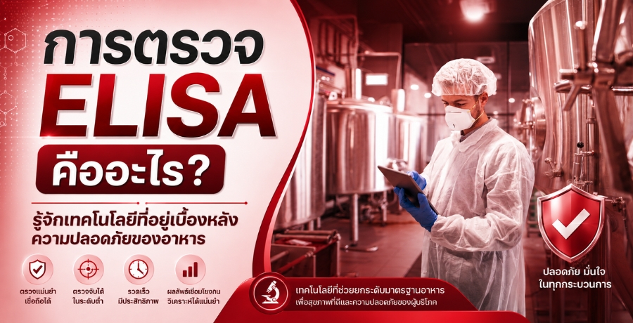 การตรวจ ELISA คืออะไร? รู้จักเทคโนโลยีที่อยู่เบื้องหลังความปลอดภัยของอาหาร